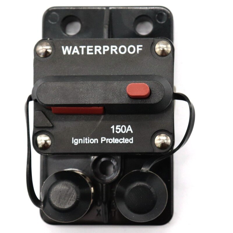 Disjoncteur de disjoncteur, réinitialisation des Fusibles, dc12 v, pour voiture, bateau, camion, RV, réinitialisation manuelle, boîte à Fusibles étanche, 1 pièce, 150A