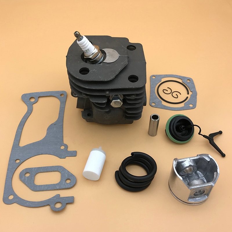 47mm cylinder kolv tändstift bränslefilter kit för husqvarna 359 357 xp 357xp bensin motorsåg motordelar 537 15 73-02