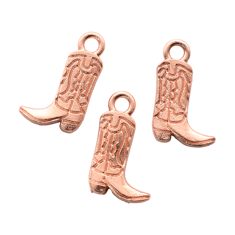 18Pcs Western Cowboy Thema Charms Lichtmetalen Metalen Paard Cowboy Boot Hoed Hanger Voor Diy Armband Ketting Oorbellen Sieraden Maken: Antique Silver Plated