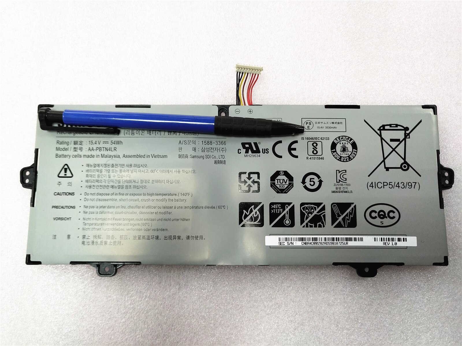 Batterie de remplacement, pour Samsung 940x3m 940x5m 940x 5n