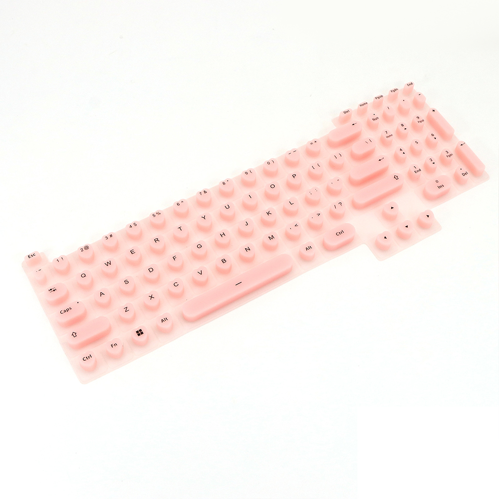 Teclado de silicona para decoración de uñas, teclado de membrana para dispositivos de escritura de oficina con uñas largas para mujeres, para Logitech K580, Aurora