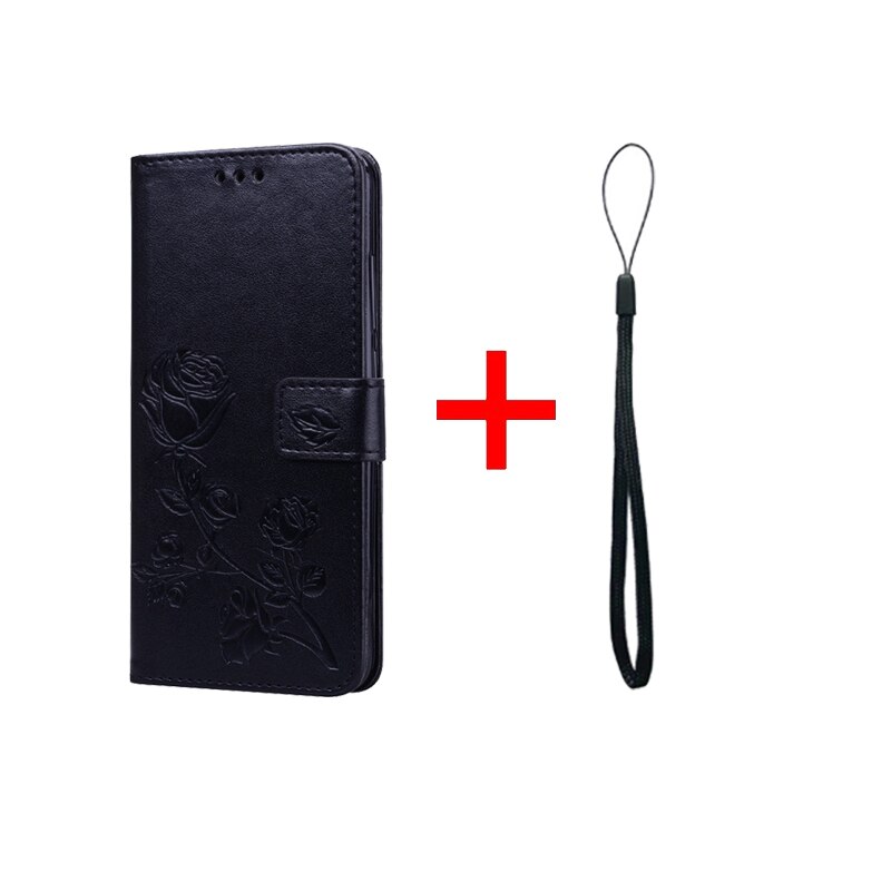 Fall für Huawei Honor 6A DLI-TL20 DLI-AL10 5,0 zoll Leder Flip Fall Für Huawei Ehre 6A 6 EINE Abdeckung Brieftasche telefon Taschen Fall 5,0'': black