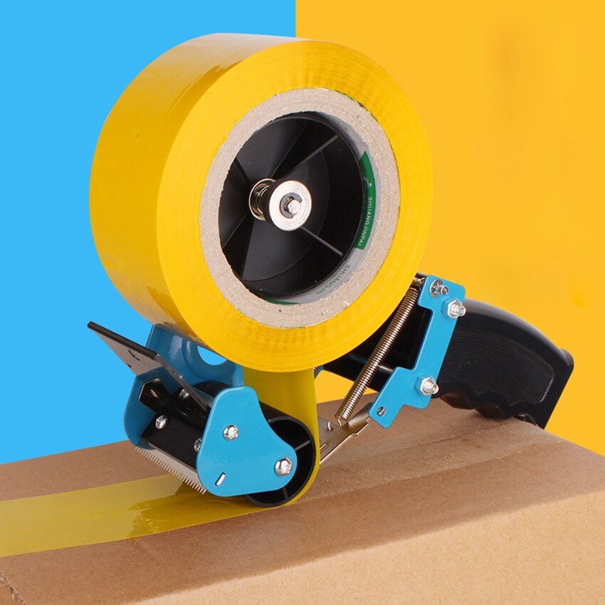 Handheld Tape Cutter 6cm Width Carton Sealer Ergonomic Packing Tape Dispenser for , Moving, Carton and Box Sealing