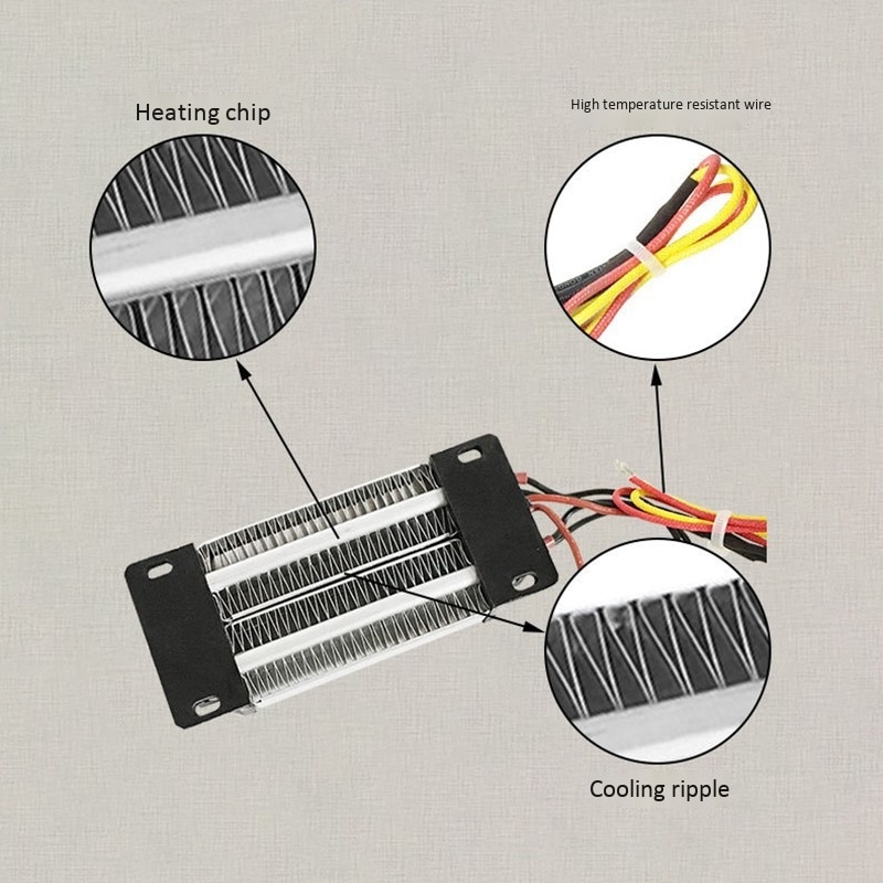 PTC Ceramic Air Heater 500W 100V Insulated Incubator Electric Heater PTC Insulated Corrugated Heater PTC Air Heater Insulator,PT