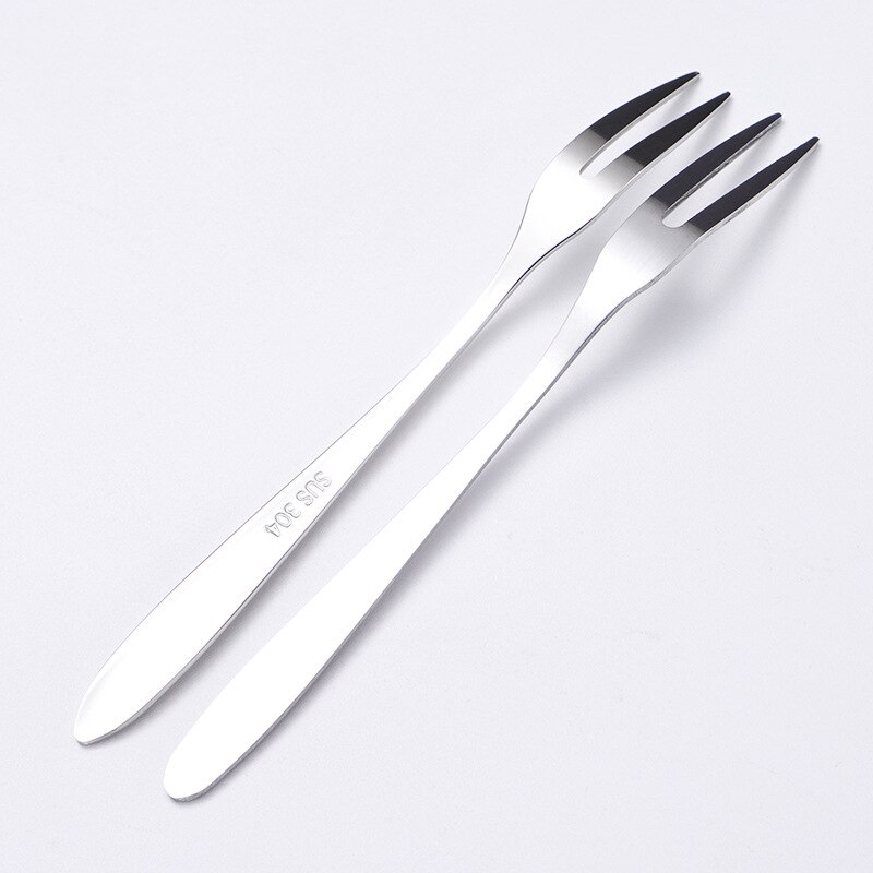 Stainless Steel Fruit Fork Luxury Multifunctional Dessert Forks For Kitchen Accessories
