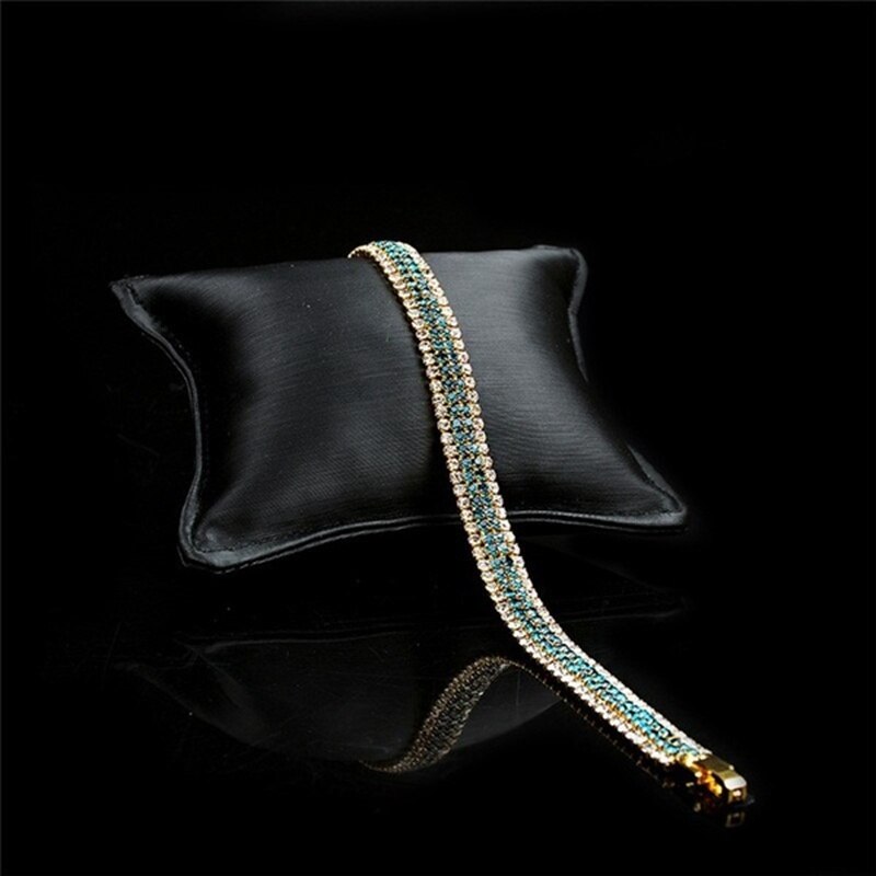 Romeinse Stijl Groen Wit Strass Armband Charm Shining Bangle Voor Meisjes Party Engagement Sieraden Xmas