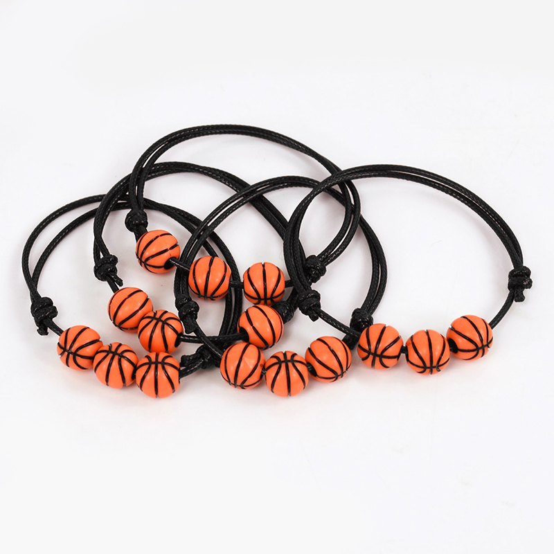 10/20Stck Sport thema Party Armbänder FußBall Baseball Basketball Perlen Charme freundlicher Geburtstag begünstigt für Gast Pinata Füller: L / Tiefe Saphir