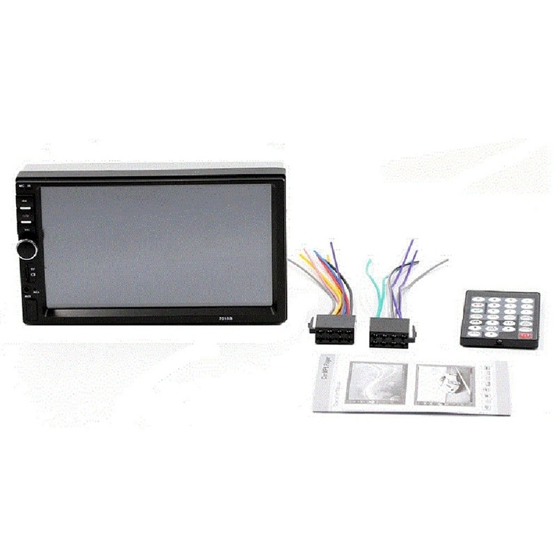 7inch Double 2-Din Touch Screen Car Stereo MP5 Player Bluetooth FM Radio With Camera: Default Title