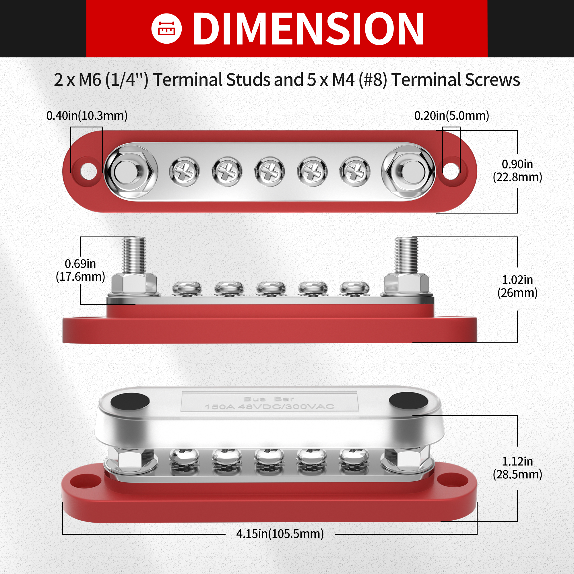 DAIERTEK Bus Bar Small Battery Distribution Block ... – Grandado