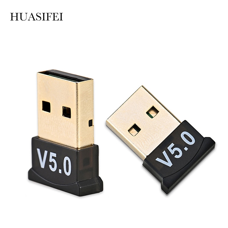 HUASIFEI 5.0 adattatori Bluetooth USB Mini USB adattatore per Computer Wireless ricevitore Audio dongle per Laptop win8/8.1/10