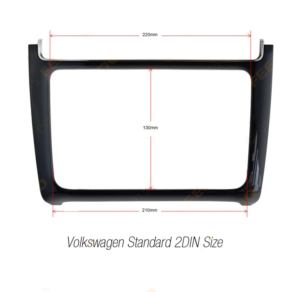 Android Car DVD Frame for Volkswagen VW Polo 2 Din Auto Radio Bluetooth USB SD Stereo Fascias Player Panel Dashboard