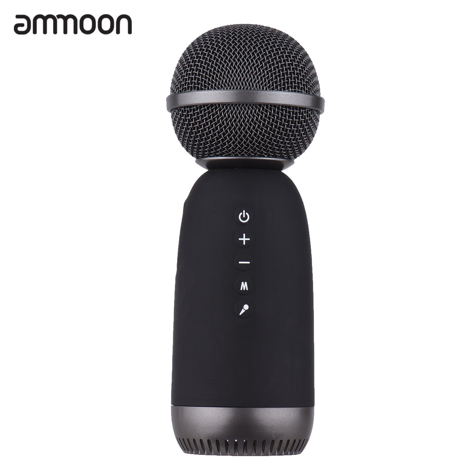 Ammoon-micrófono inalámbrico BT MC-001, dispositivo portátil de Karaoke con altavoz incorporado, Compatible con tableta y teléfono inteligente