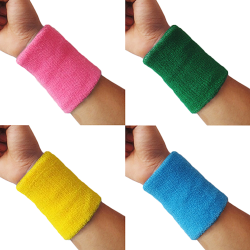 1PC Sports Wrist Band Sweatband Tennis Squash Badminton Wrist Support Brace Wraps Guards Gym Basketball Wristband