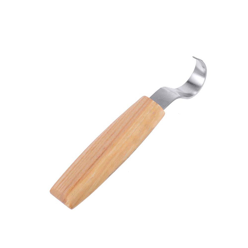1 Stks/set Rvs Houtsnijwerk Cutter Houtwerk Sculpturale Diy Houten Handvat Lepel Haak Carving Mes Houtsnede Art Craft Tool