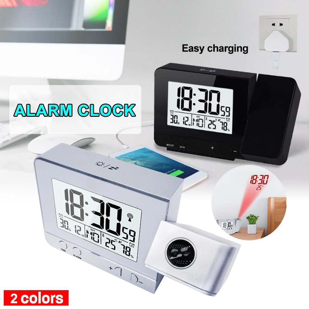 Digital Weather Station Wireless RCC Radio Controlled Time Alarm Clock with Outdoor Temperature Thermometer Humidity Hygrometer3