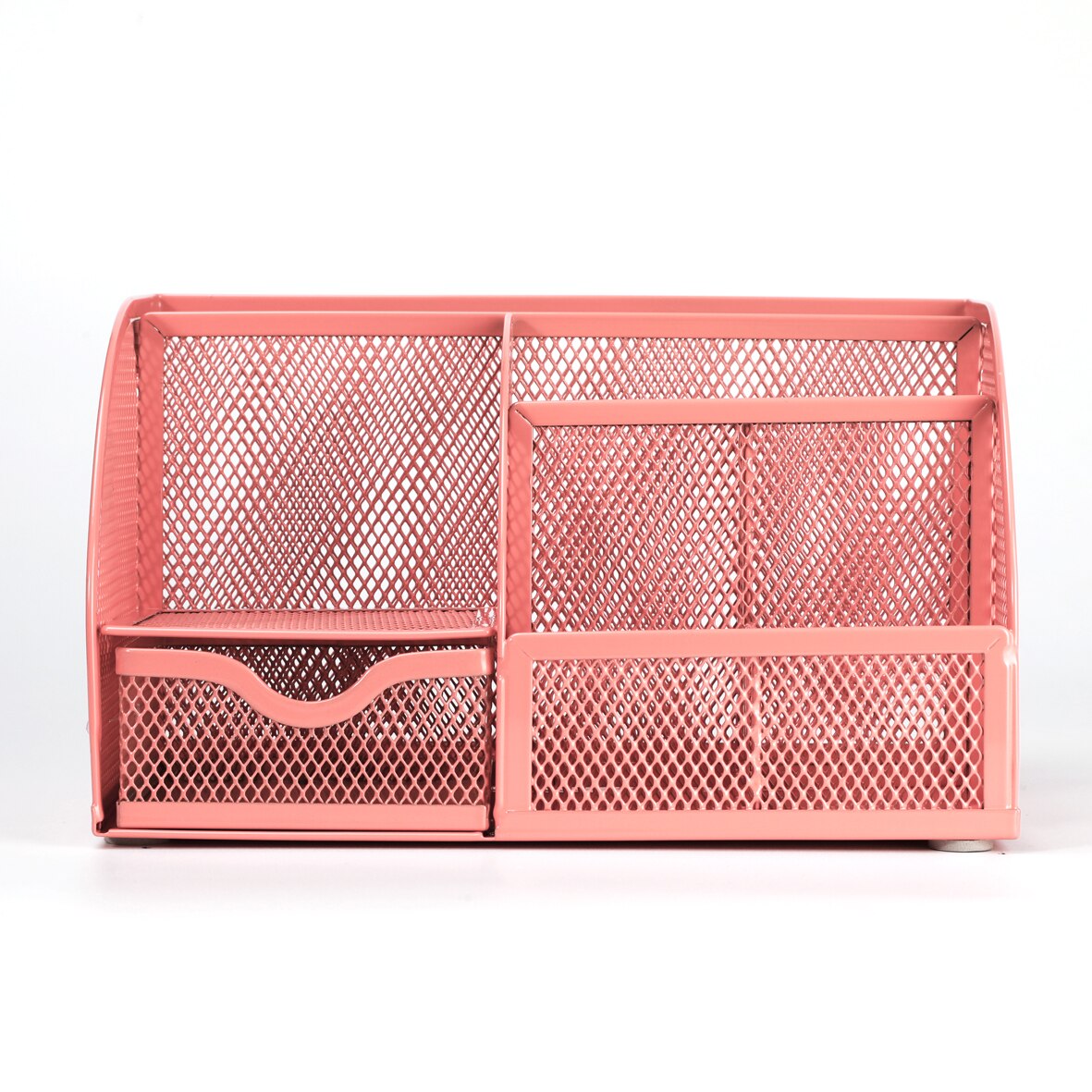 Metal Office Organizer Mesh Desktop Storage Box Stationery Accesorries Cosmetics Holder Office Home Supplies