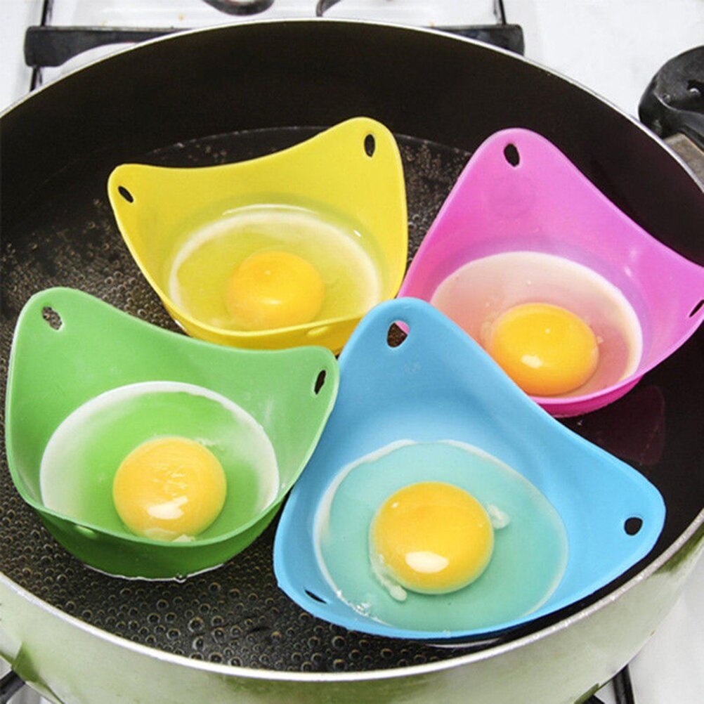 Egg poacher poach pods egg form bolle form kok egg ringer silikon pannekake kjøkkenverktøy