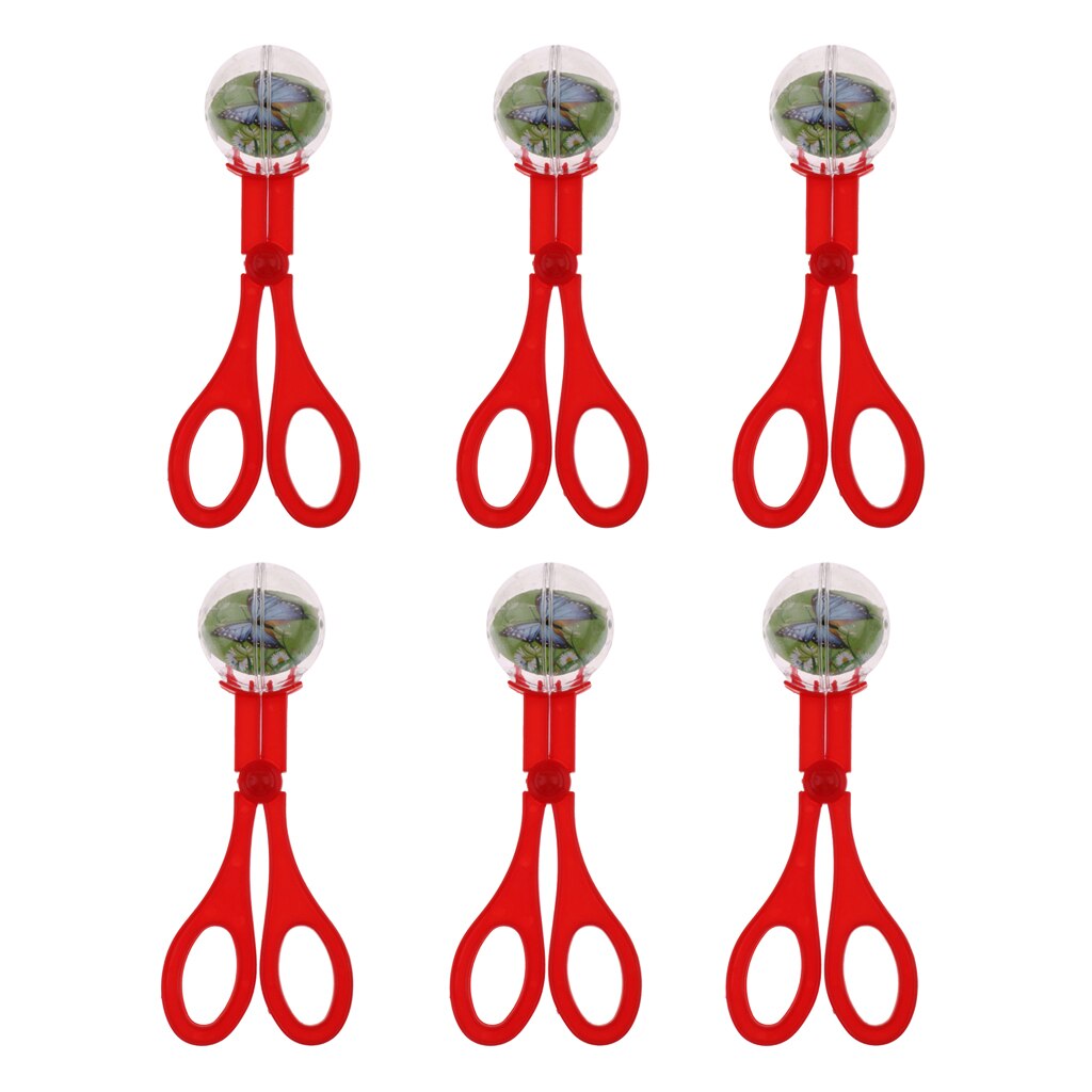 6Pcs 18.5cm Reptile Terrarium Spider Cricket Insects Catch Clamp Anti Bug Trap Aquarium Litter Feeding Cleaning Tools