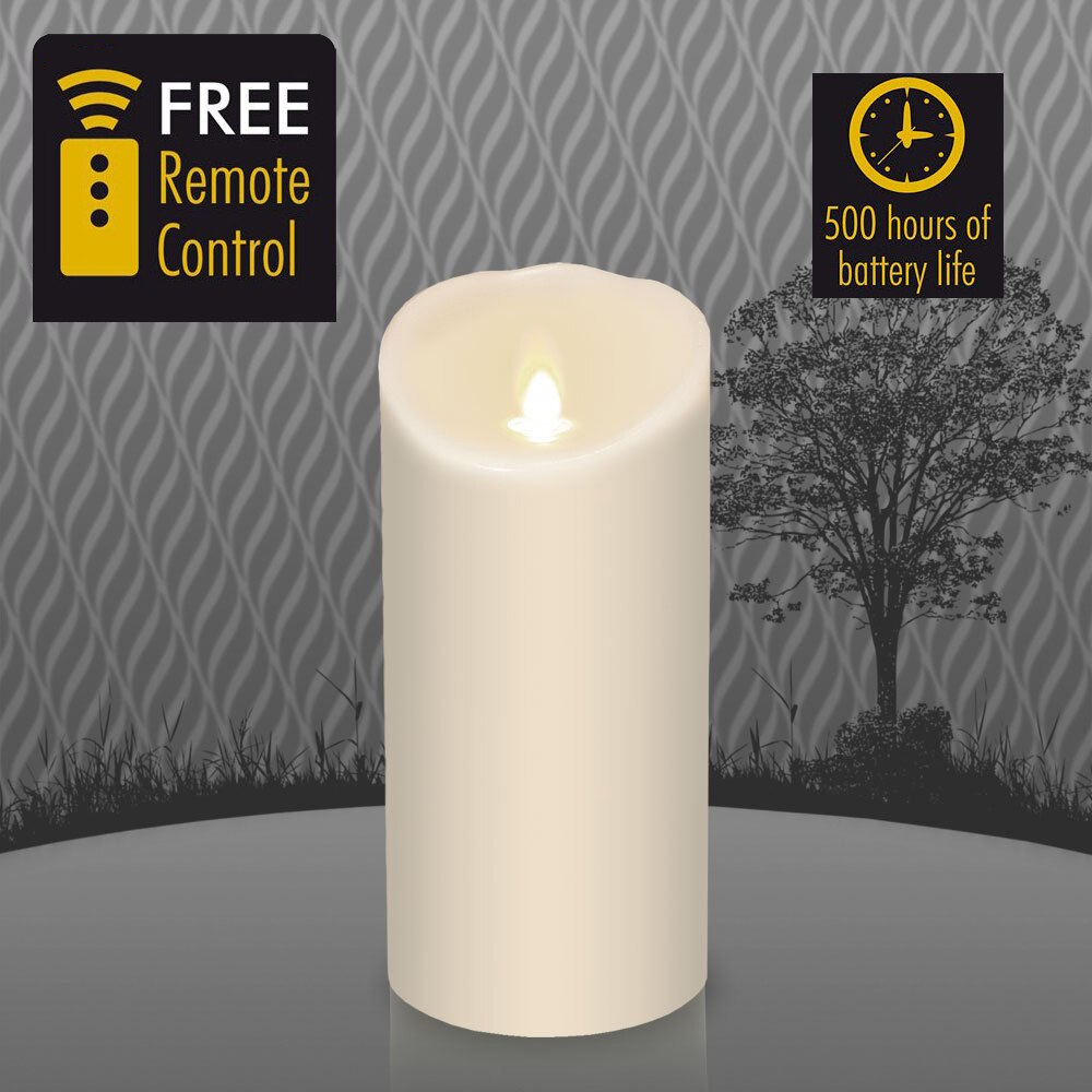 Ksperway flammeløs bevegelig veke søyle led lys 3.5 " *7 "