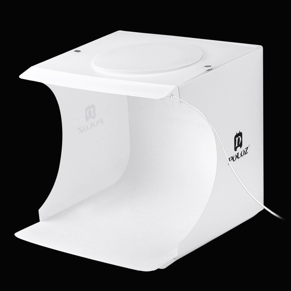 Fotografie Photostudio Mini Vouwen Studio Diffuser Light Box Met Led Licht Zwart Wit Achtergrond Foto Studio Softbox