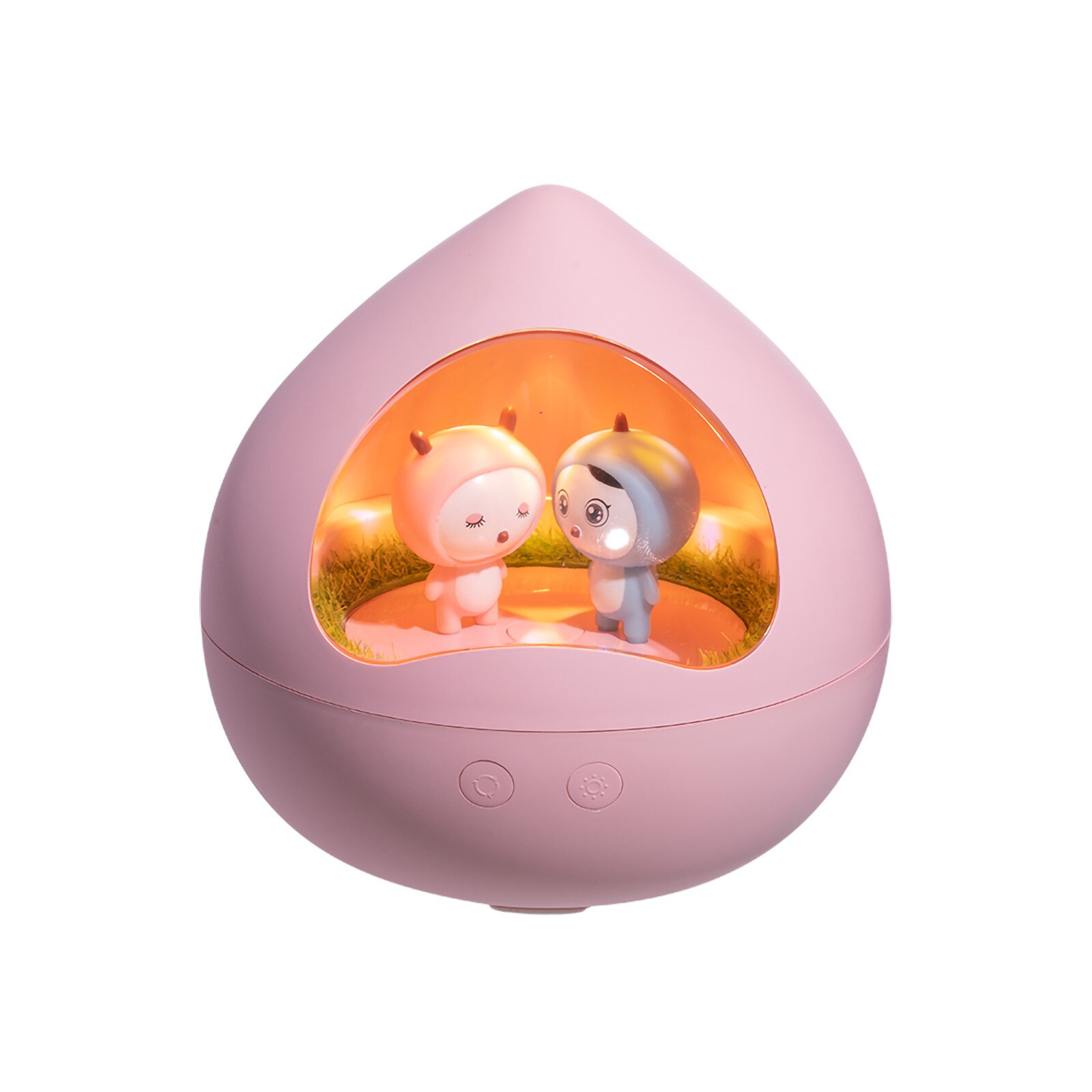 Rotating tale music lamp USB rechargeable bedroom bedside lamp DIY Christmas Year music lamp Home Decor