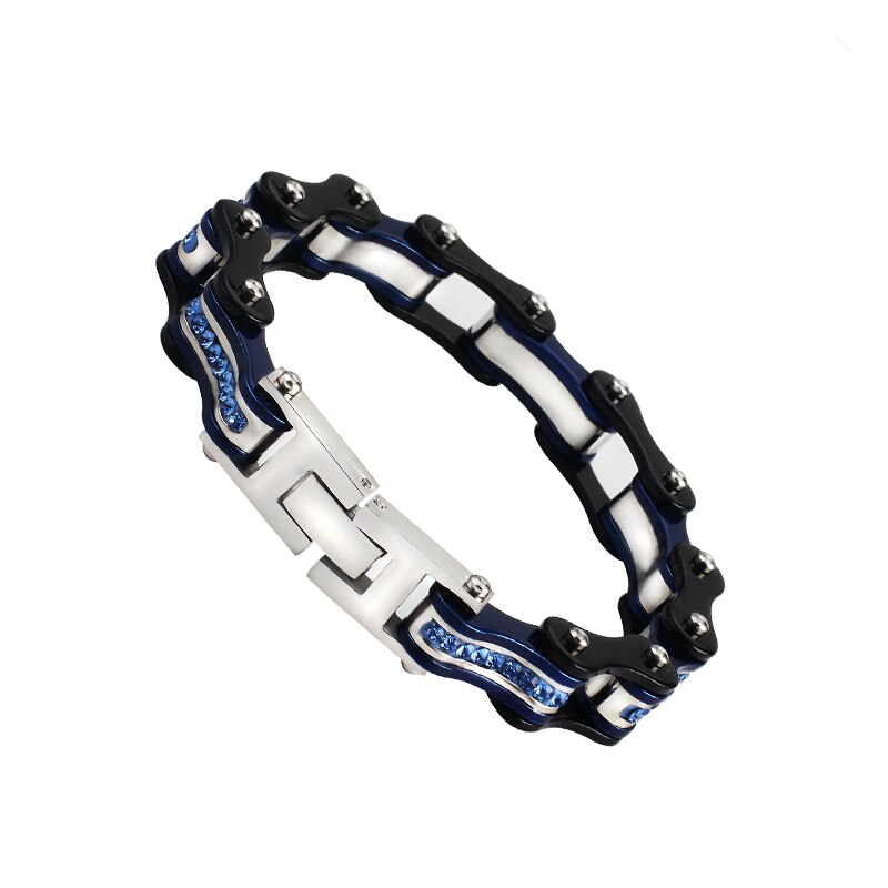 trend Biker Bicycle Motorcycle Chains Bracelet Bangle Punk Titanium Steel Bracelet Men's Bangle Women's Jewelry Bracelet