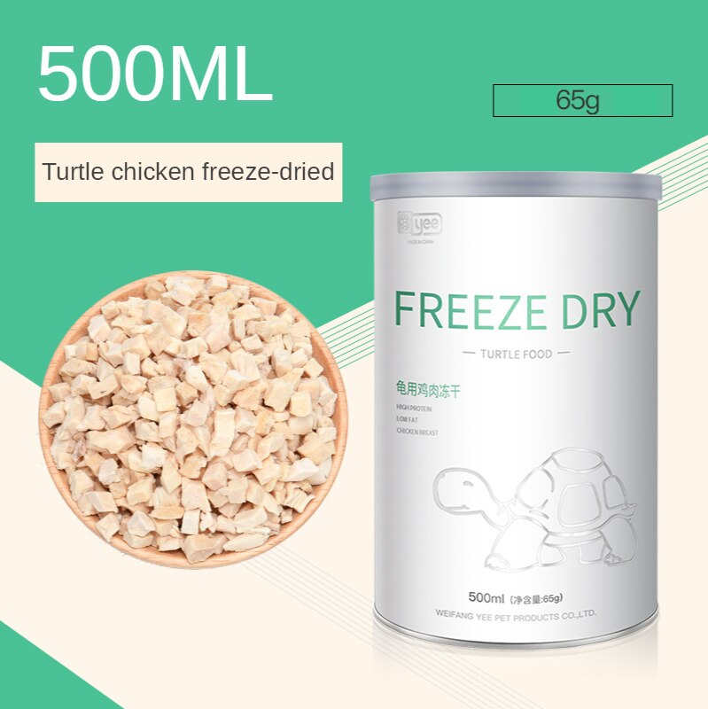 Dw aquarium yee schildpad schildpad reptielenvoer voer sticks korrels gedroogde vis garnalen rode bloedworm meelworm aquarium visvoer: Gevriesdroogde kip