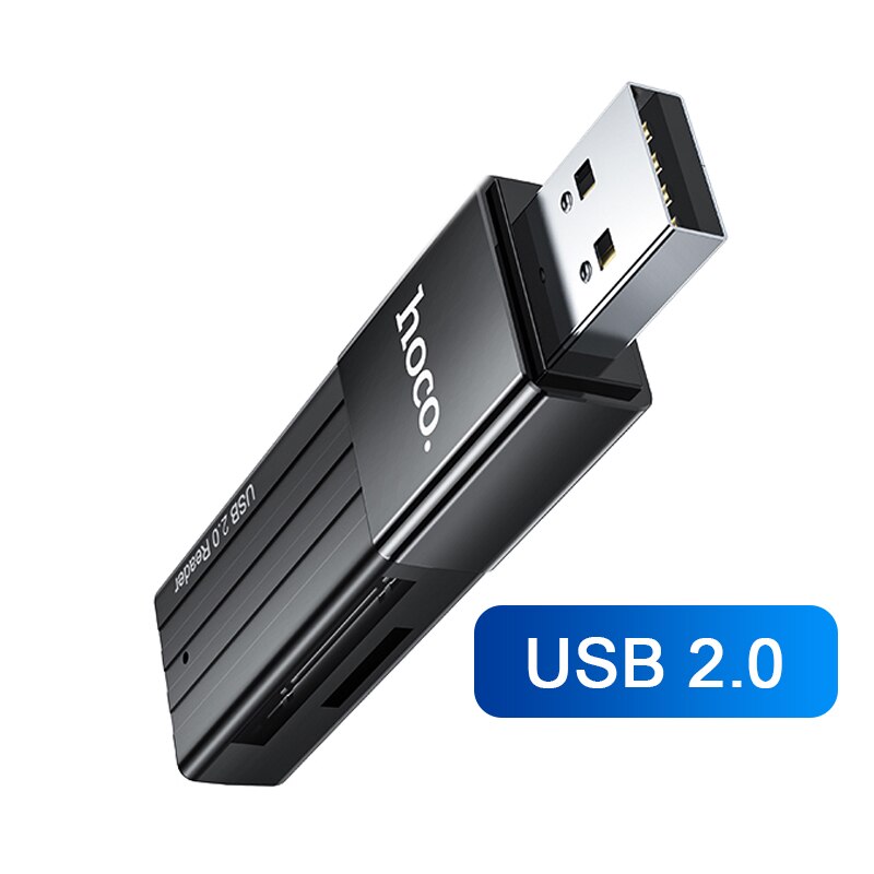 HOCO 2-in-1 OTG SD Card Reader USB 3.0 Card Reader For USB Micro 2.0 Adapter Flash Drive Smart Memory Card Reader usb Cardreader: for USB 2.0