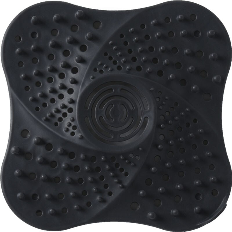 Badkamer Haar Filter Anti-Blocking Haar Catcher Douche Filter Sink Plug Afvoerputje Cover Douche Woonaccessoires U2: Black