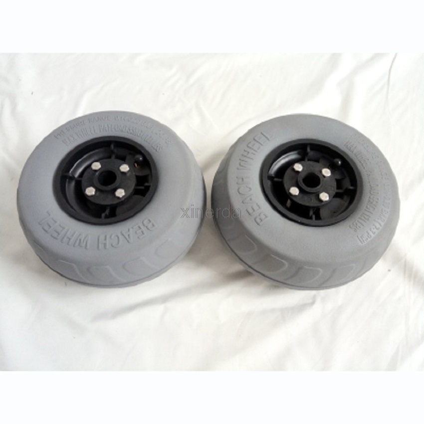 2pc 9"inch pneumatic tire PVCballon kayak trolley/trolley wheels beach for the beach trolley Y05012 PVC inflatable beach wheel