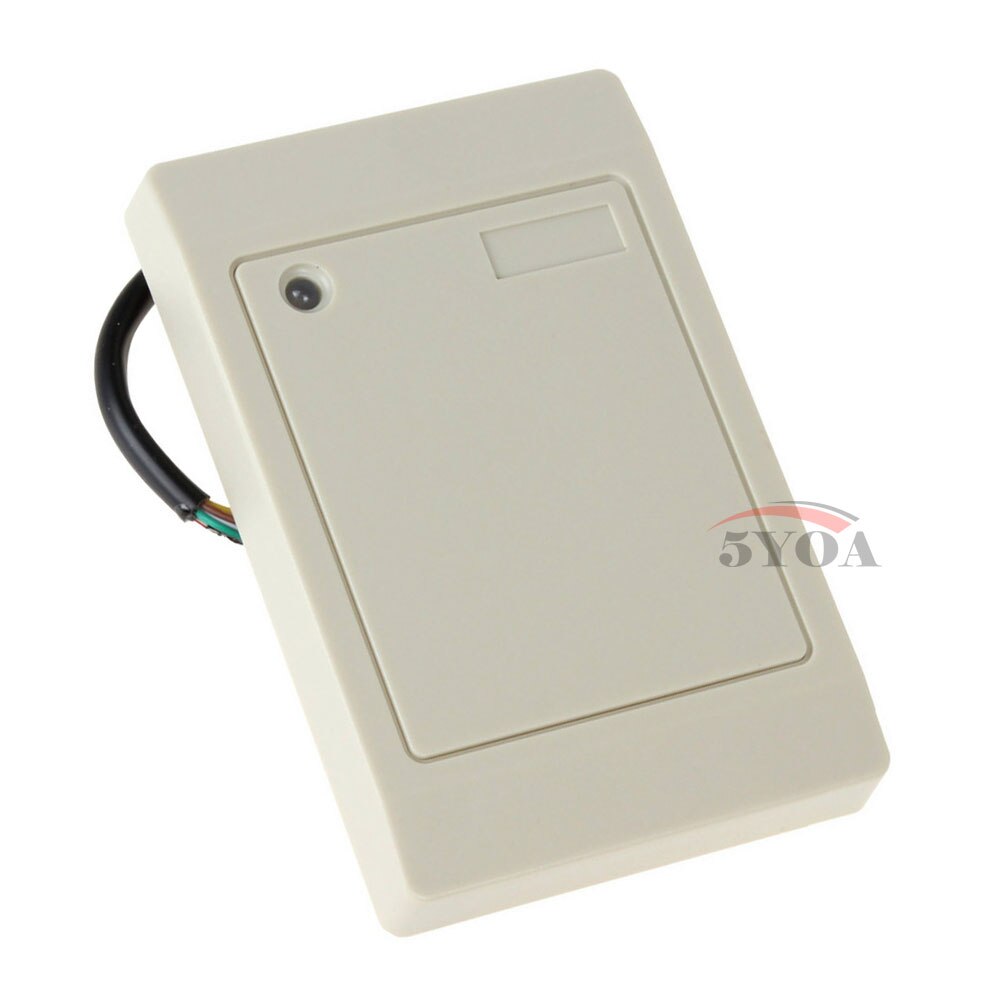 Lector de tarjetas de proximidad inteligente 5YOA, resistente al agua, 125KHz, RFID, sin contacto, Control de acceso, Weigand, IP65, EM ID