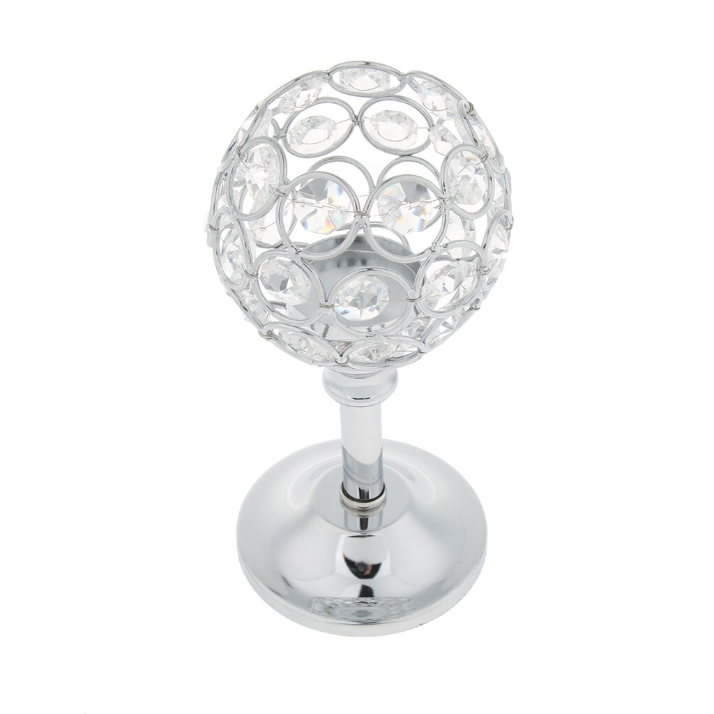 Bruiloftsfeest kristallen kandelaar kaarsenhouder theelichthouder tafelblad middelpunt eetkamerdecoratie: Zilver s