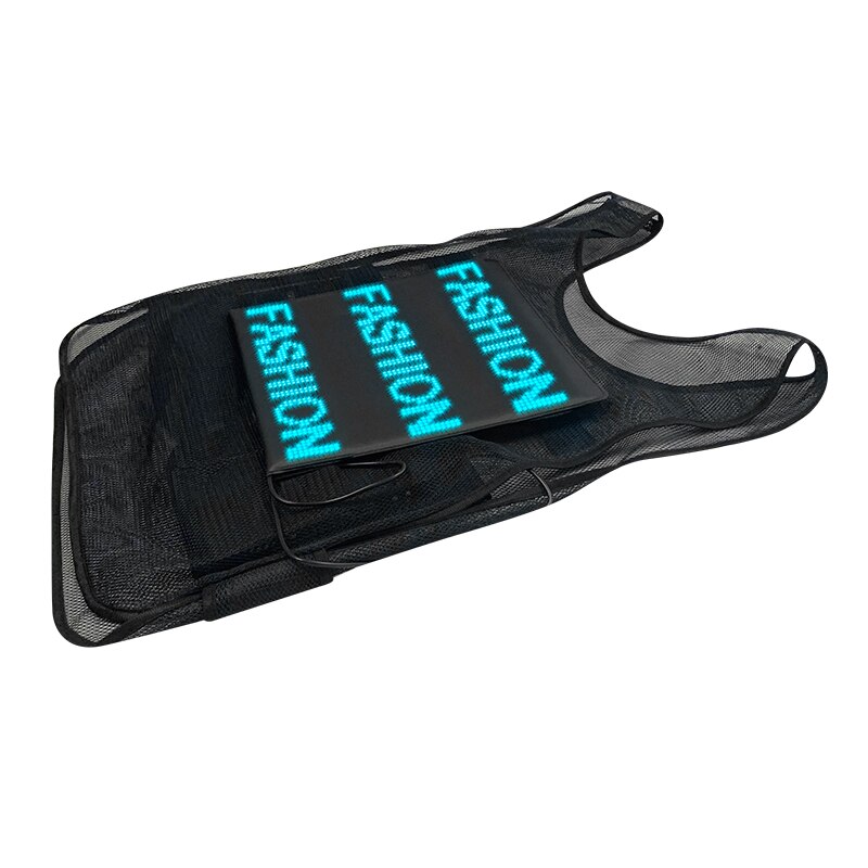 LED Advertising Panel for Box Wireless App Control Scrolling Message and Expression Dynamic DIY LED Jacket LED Vest
