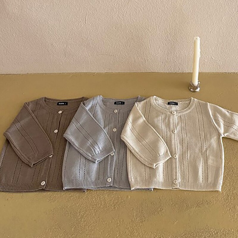 MILANCEL Sommer Neue Baby zur Seite fahren Langarm Mädchen Bluse Oansatz Strick Jungen Spitzen Koreanische Beiläufige Kleinkind Kleidung