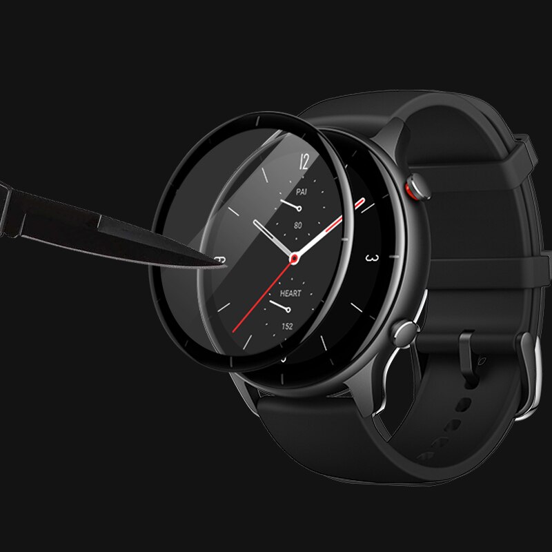 3D Gebogen Rand Zachte Fibre Glas Voor Huami Amazfit Gtr 2 2e Cover Screen Protector Film Voor Amazfit Gtr 2e horloge Beschermhoes