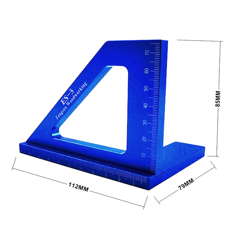 Multifunktionale Winkel Lineal 45 90 Grad Aluminium Legierung Genaue Holzbearbeitung Platz Winkel Herrscher Kennzeichnung Messgerät Tischler Werkzeuge: Ursprünglich Titel