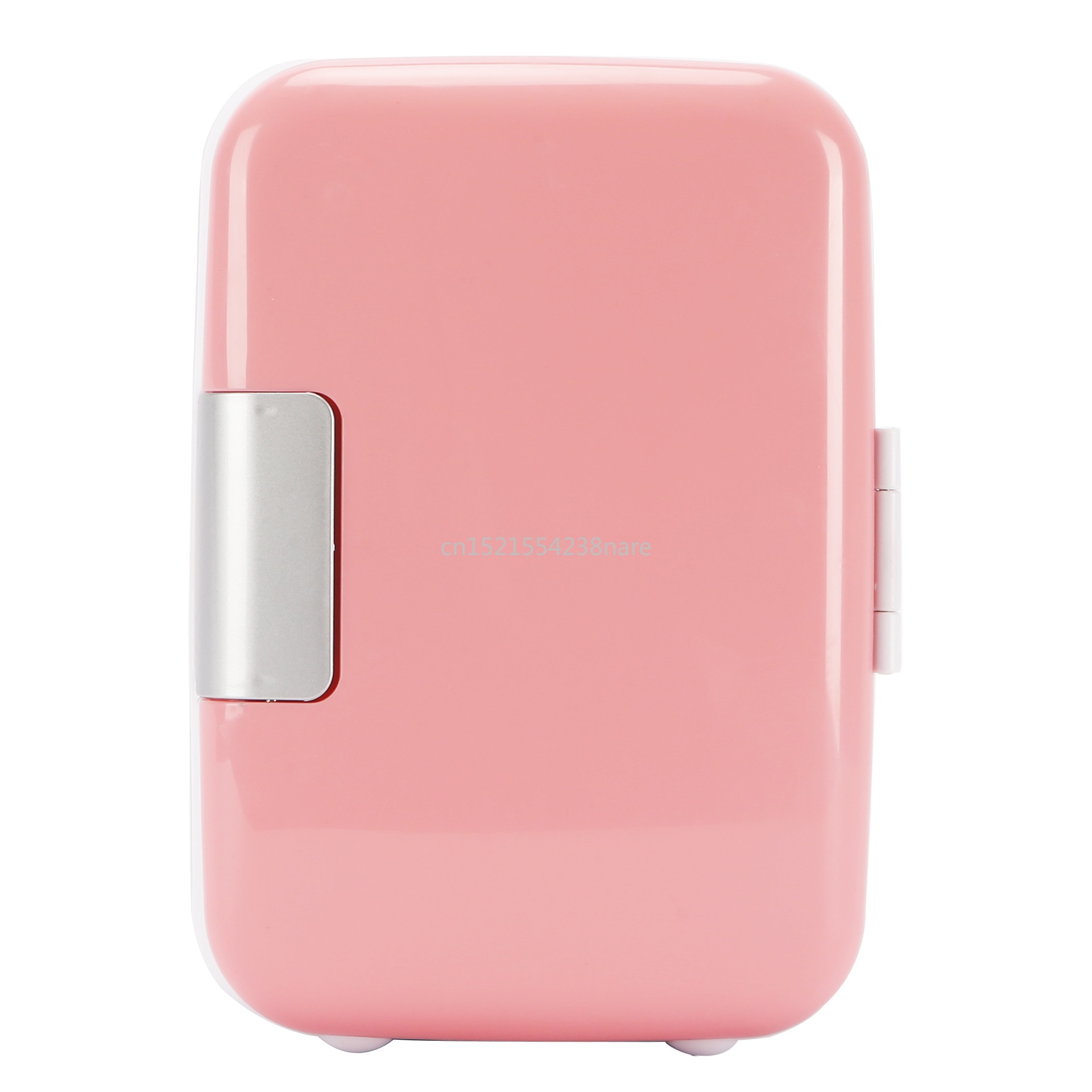 22%, pink 4l mini hjemmebil køleskab mobil køleskab mute food grade pp fryser abs aluminium 5-65 celsius kold/varm kasse