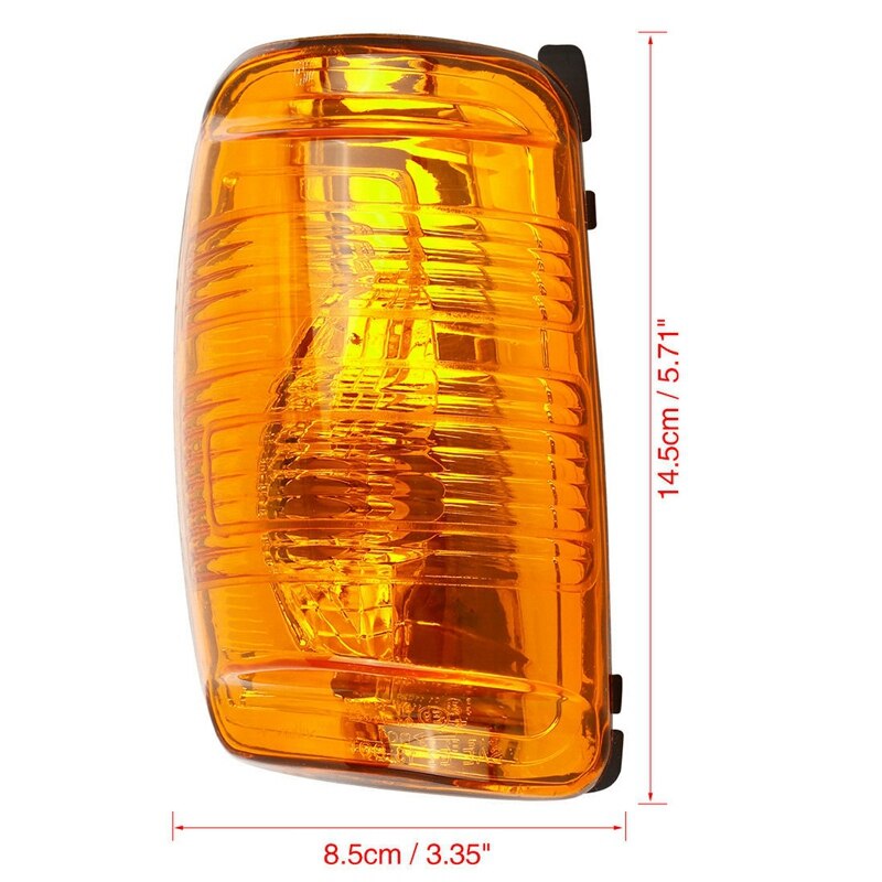 Bil venstre side bageste spejl indikator lampe blinklys linsedæksel til ford transit  mk8 1847387