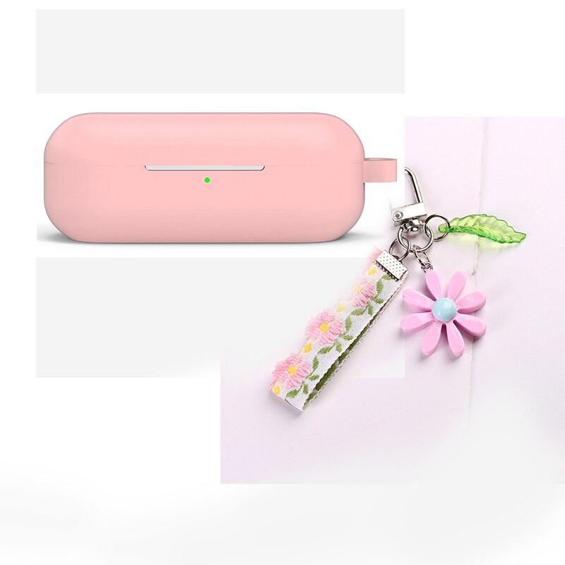 silicone funda honor flypods 3 case For Huawei Freebuds 3i honor flypods 3i case colorful flower keyring headphone case