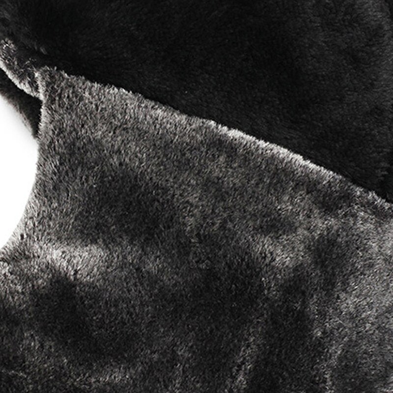 Fur Leather Russia Army Mask Hat Thick Warm Winter Outdoor Hat Bomber Hat Waterproof Hat LeiFeng Hat Full Protectional Hat