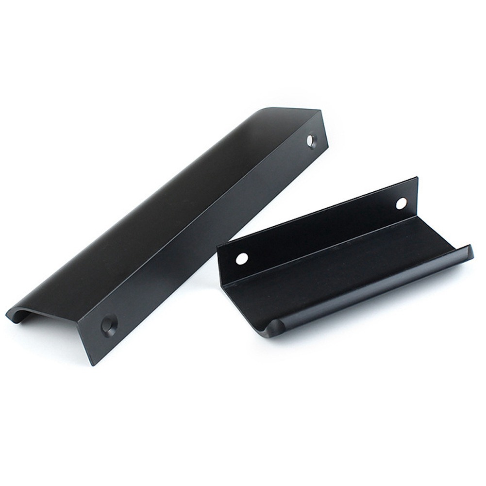 Goud Zwart Verborgen Kast Trekt Aluminium Keukenkastje Schuifladegrepen Knoppen Handvat Slaapkamer Hardware 8-40Cm