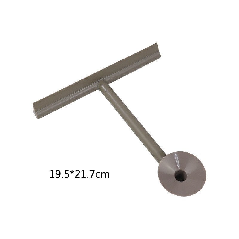 Escurridor de vidrio para ducha, limpiador con soporte de silicona, Herramientas de limpieza de espejos de baño, limpieza del hogar: Multicolor