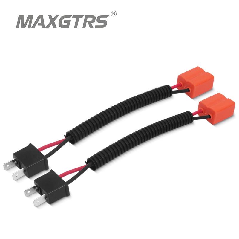 2X H1 H4 H7 H11 9005 9006 HB3 HB4 cerámica adaptador hembra cableado arnés enchufe de cable de coche enchufe de cable conector para HID LED Bombilla