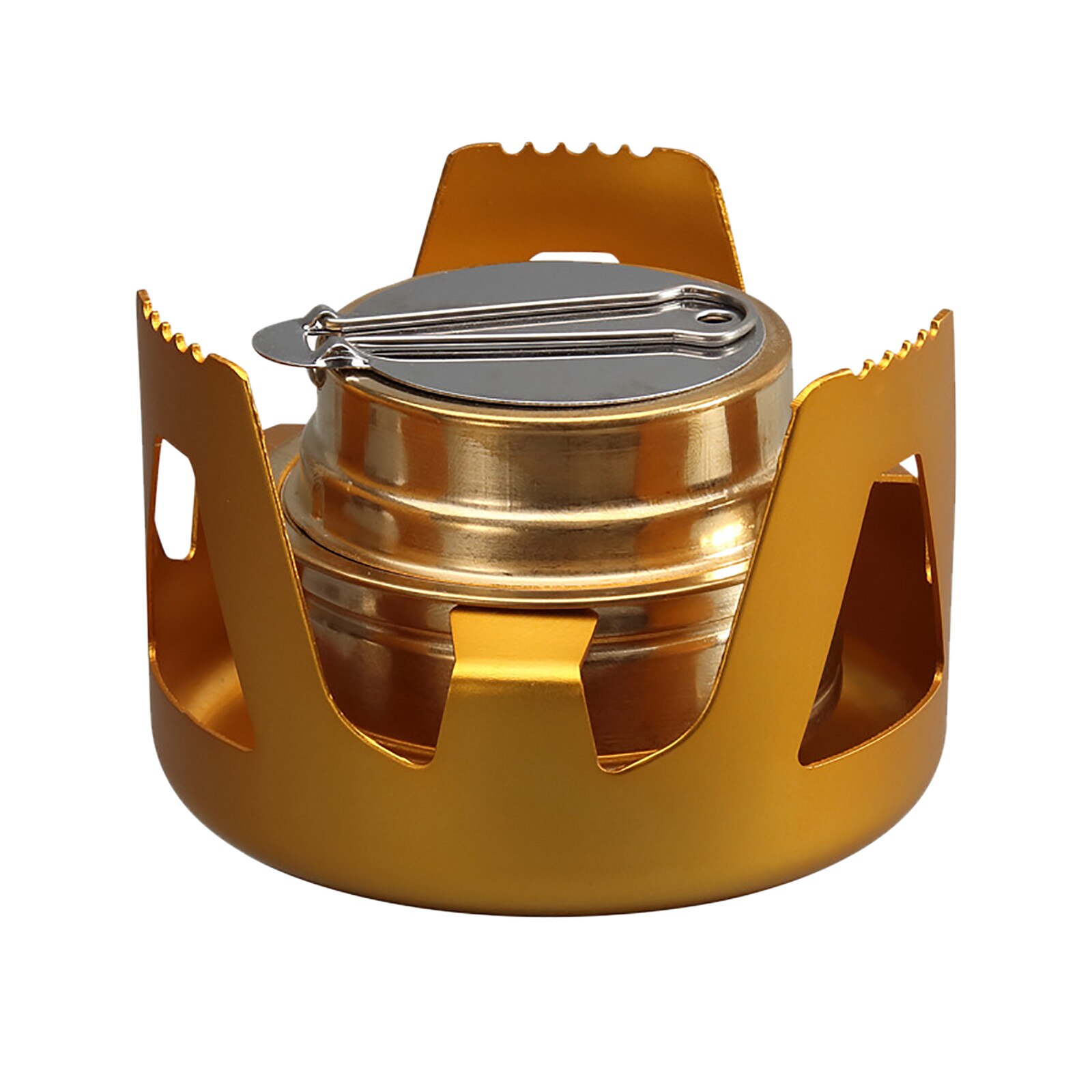 40# Mini Outdoor Portable Liquid Solid Alcohol Stove Field Stove Camping Vaporization Solid Alcohol Stove Stove Accessories: C