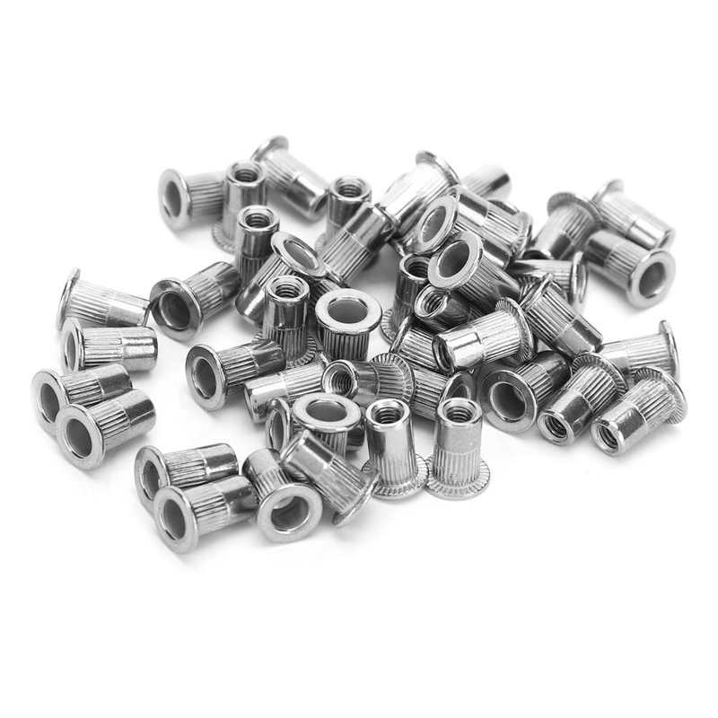 Insertos roscados de acero inoxidable, herramientas de reparación de hardware, remache de acero inoxidable, tuerca, acanalamiento M3, Hardware de sujeción