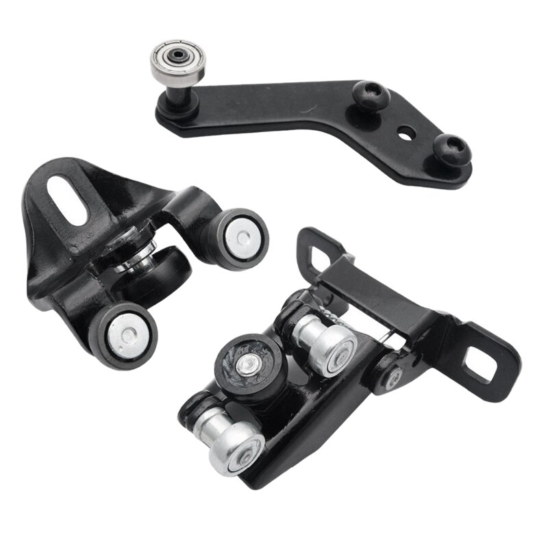 Puerta corredera lateral derecha, parte superior, parte inferior media, guía de rodillos para puerta de coche, Compatible con Ford Transit MK7/MK6: Default Title