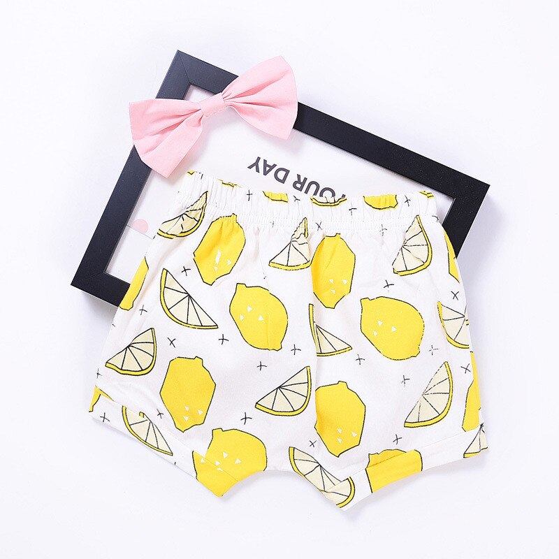 Sfk -003 sommer piger/dreng bløde shorts bukser undertøj søde korte strandbukser til børn 2-13 år gammel: 03 / 9m