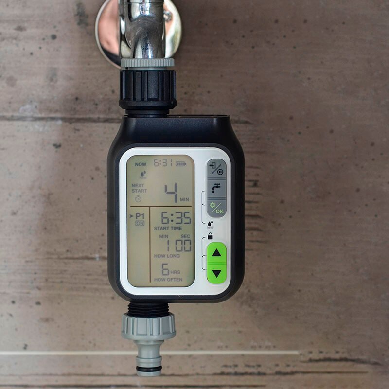 Garden Water Timer Waterproof Watering Timer With Rain Sensor Irrigation Timer Automatic Watering System Irrigation Controller