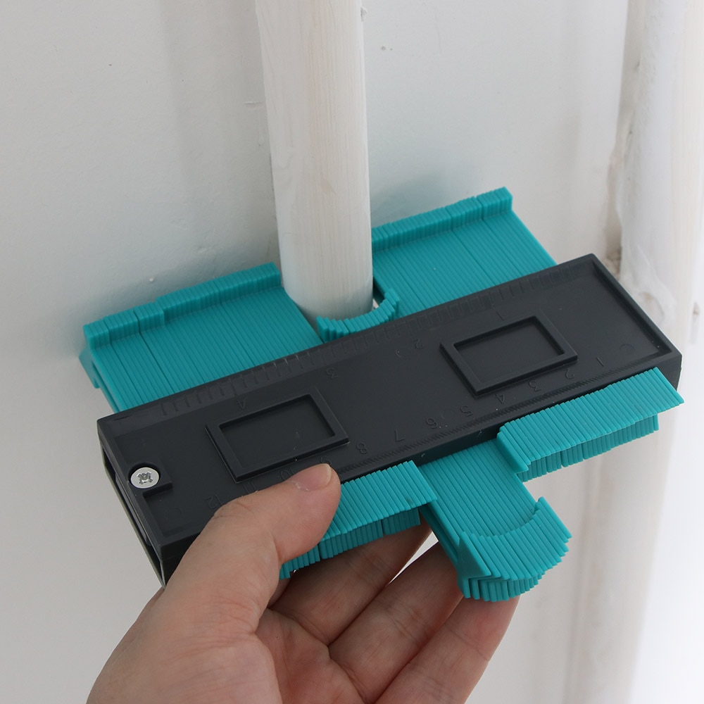 Plastic Contour Duplicatie Gauge Carpenter Tool Meten Radiant Heerser Contour Meter Markering Tegel Bezuinigingen Betegelen Laminaat Gereedschap