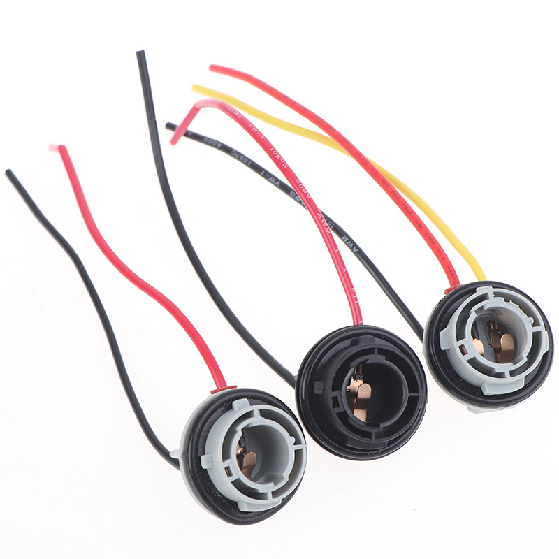 2 Stuks 1156 1157 Lamp Socket BAY15D Lamphouder P21/5W 12V Adapter Base Connector Voor remlicht Plastic Auto Accessoires